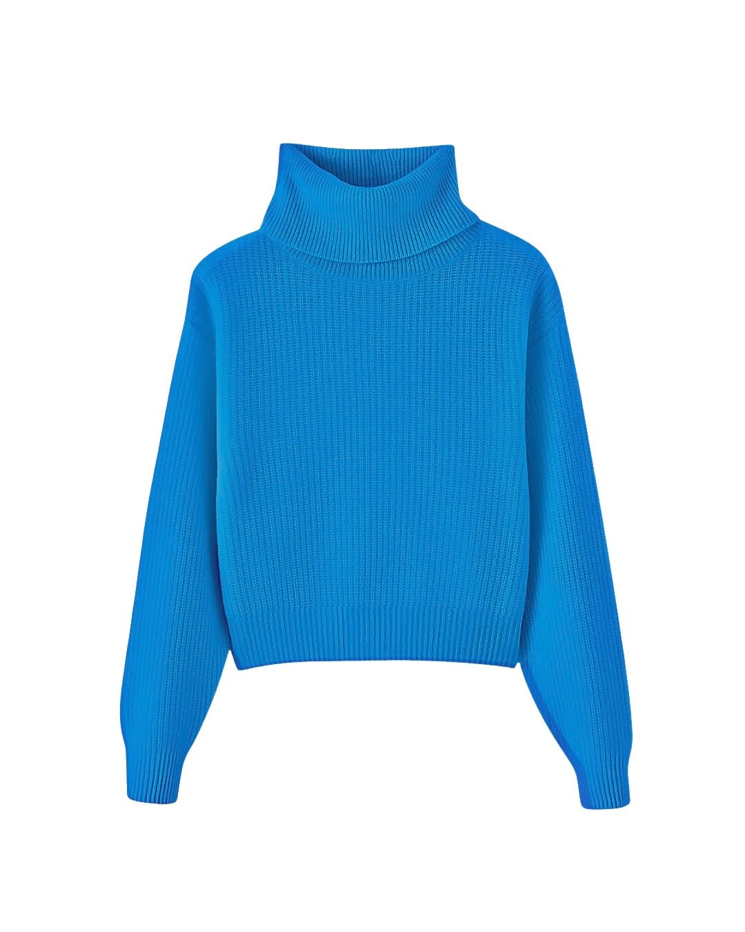 27 Miles Malibu Naia Cropped Cashmere Turtleneck - Endless Waves