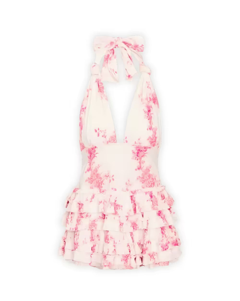 LoveShackFancy Quintelle Mini dress in passion pink