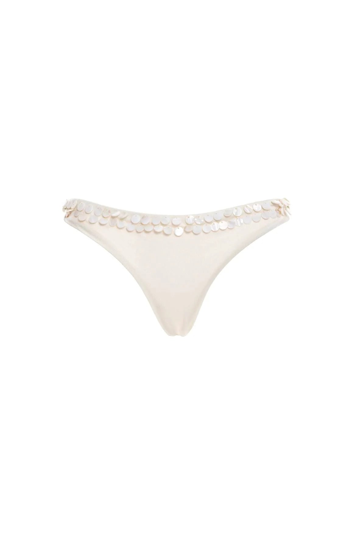 Agua Bendita Kai Lola Embroidered Bikini Bottom - Endless Waves