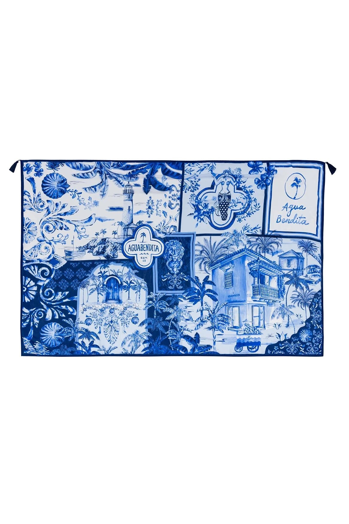 Agua Bendita Agua Bendita Marine Pareo Cover Up Endless Waves