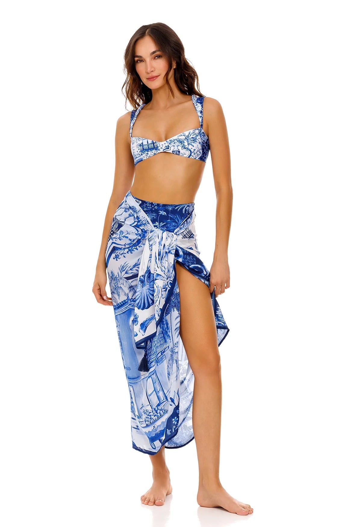 Agua Bendita Agua Bendita Marine Pareo Cover Up Endless Waves