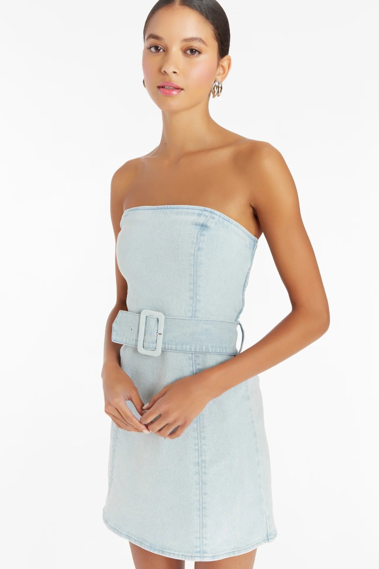 Amanda Uprichard Fae Denim Dress - Endless Waves