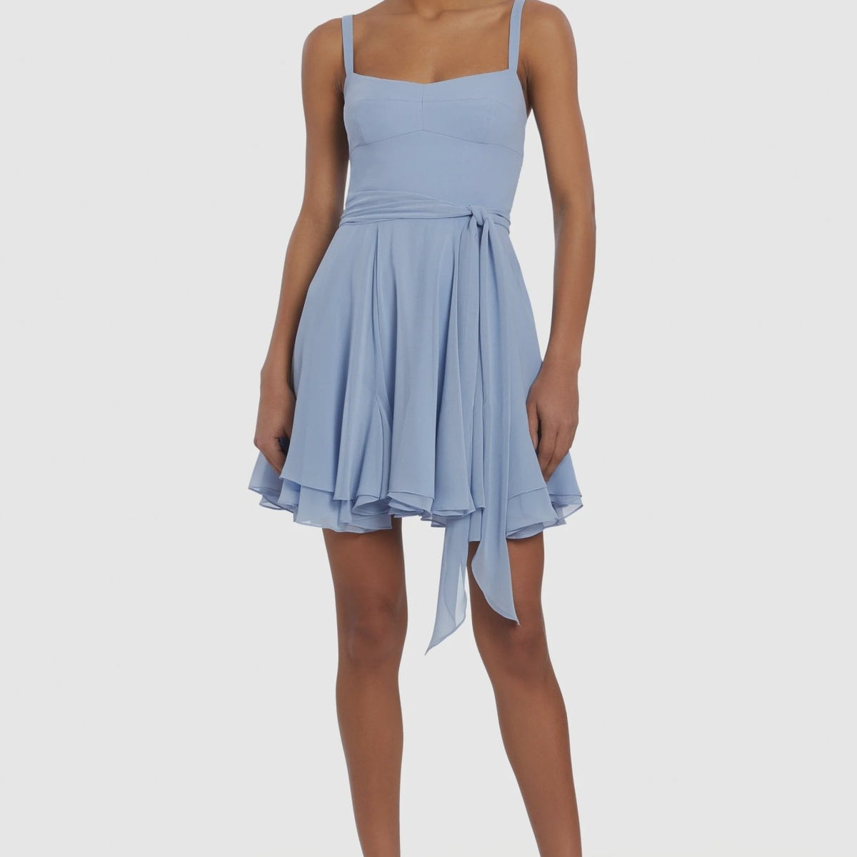 Amanda Uprichard Anais Mini Dress - Blue