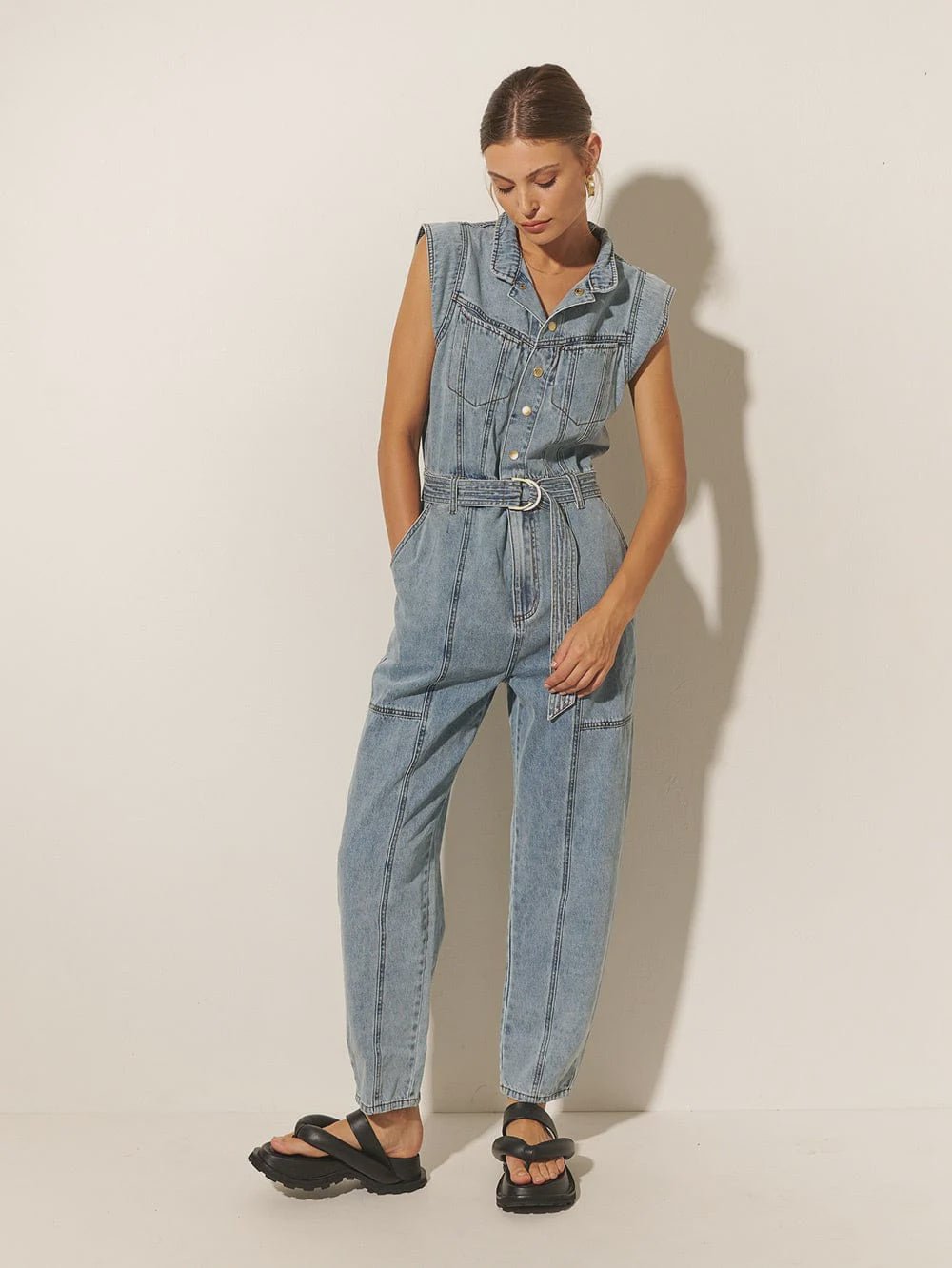 Kivari Kivari Azalia Denim Boilersuit Endless Waves