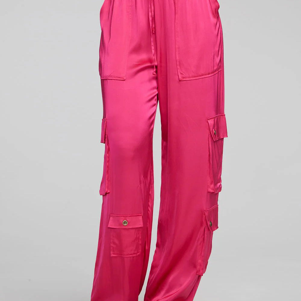 Chaser Chaser Silky Cargo Trousers Endless Waves
