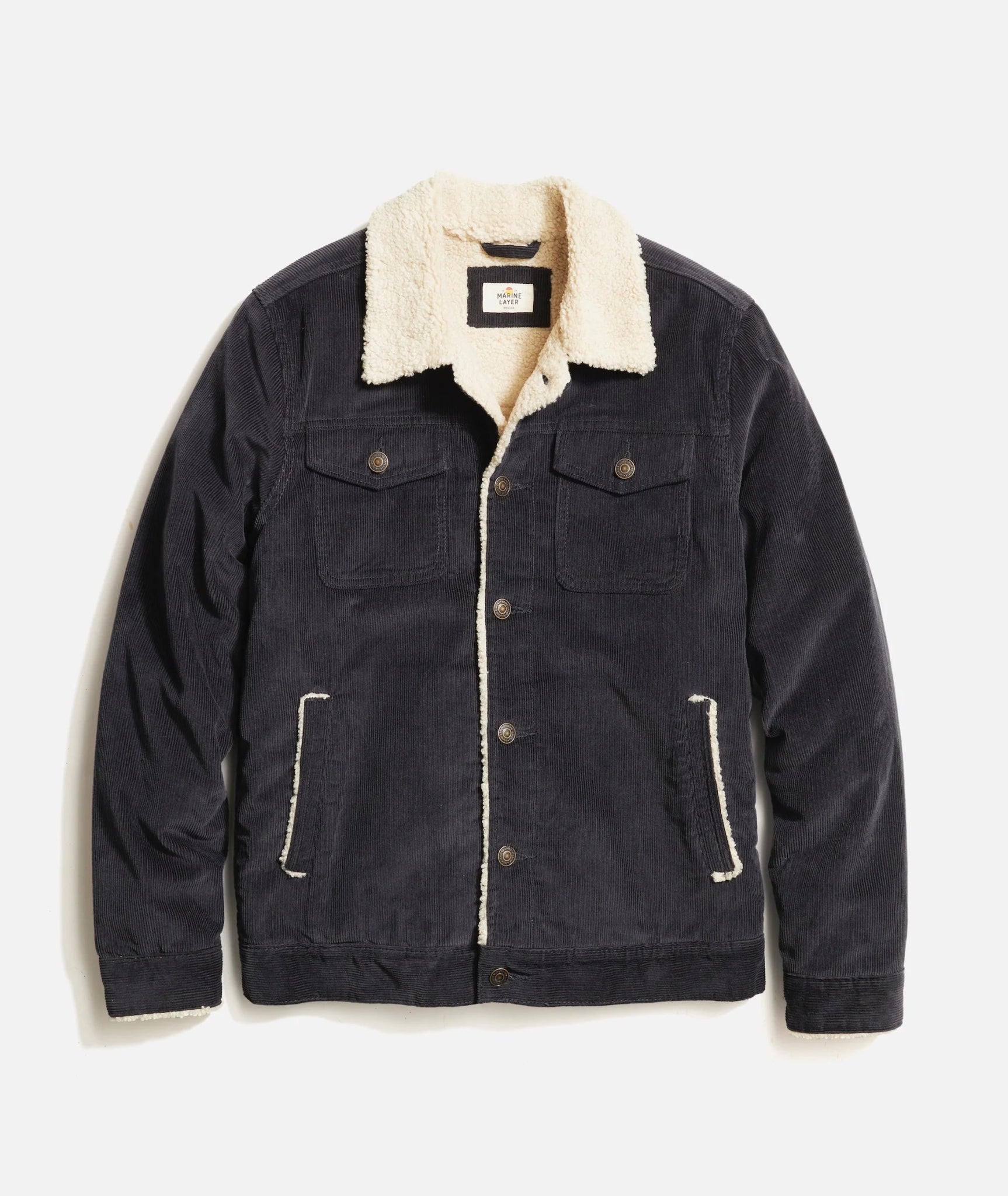 Marine Layer Marine Layer Boise Cord Sherpa Trucker Jacket Endless Waves