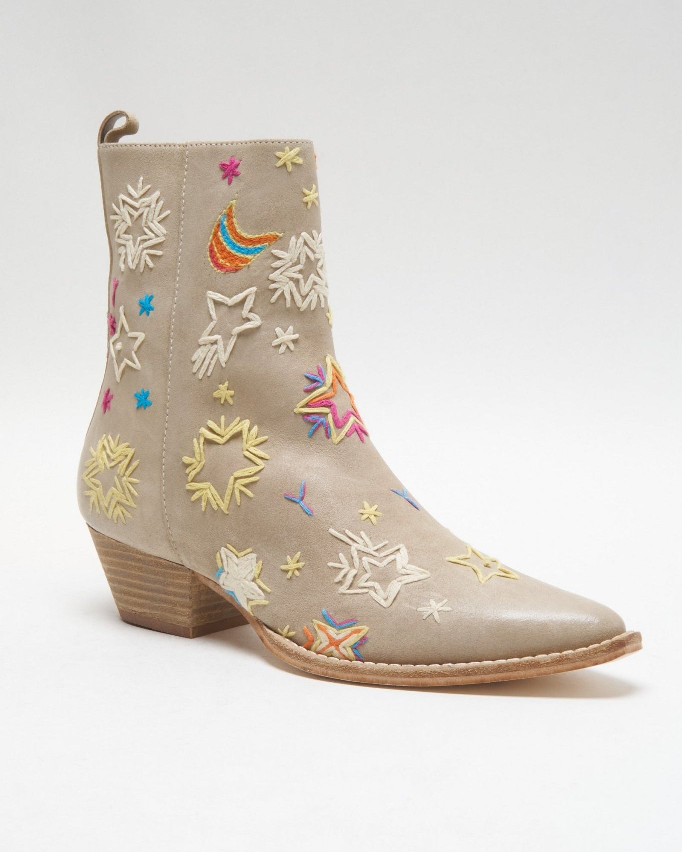 Free People Free People Bowers Embroidered Western Ankle Boots Endless Waves