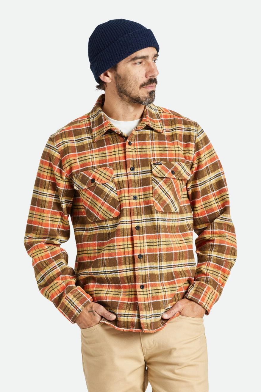 Brixton Bowery Heavy Weight LS Flannel - Final Sale Endless Waves