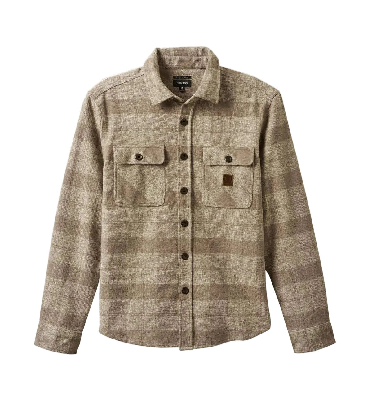 Bowery Heavy Weight LS Flannel in White Cinder Grey - Endless Waves