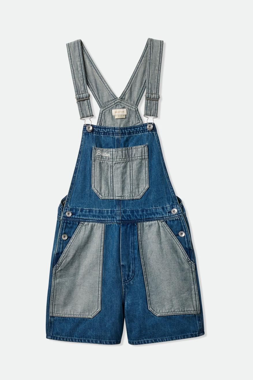 Brixton Costa Two - Tone Denim Short Overall - Endless Waves
