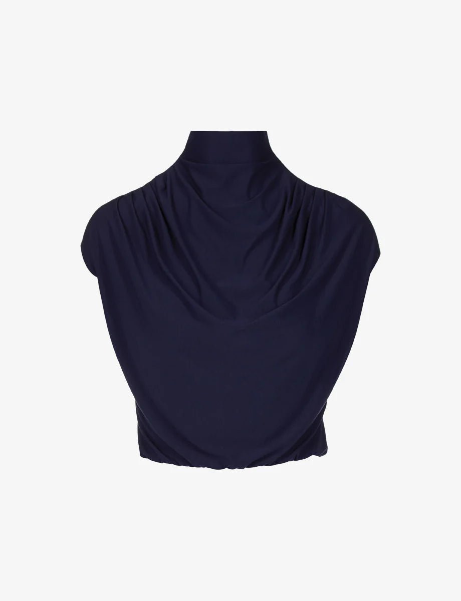 Butter Drape Mockneck Short Sleeve Crop Top - Endless Waves