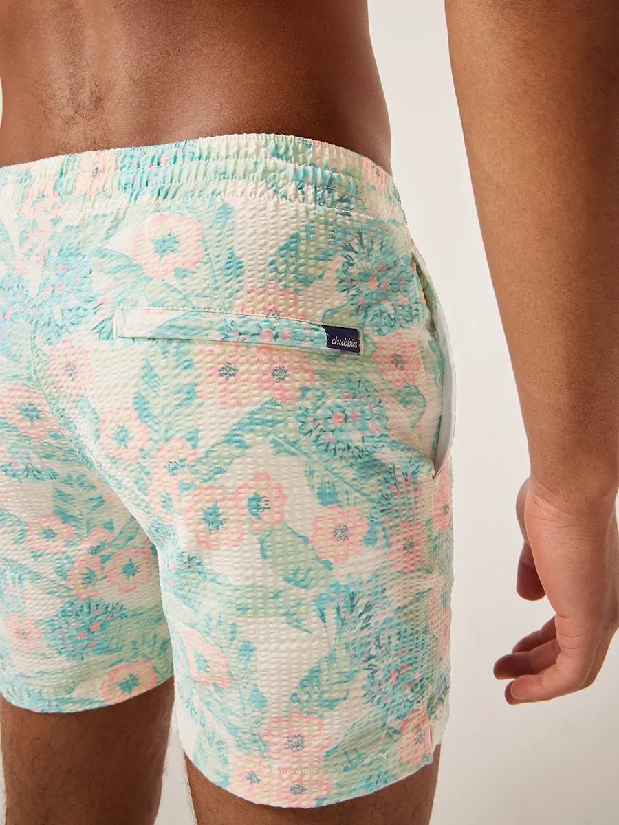 Chubbies The Veranda Nights 5.5" Seersucker Swim Trunk - Endless Waves