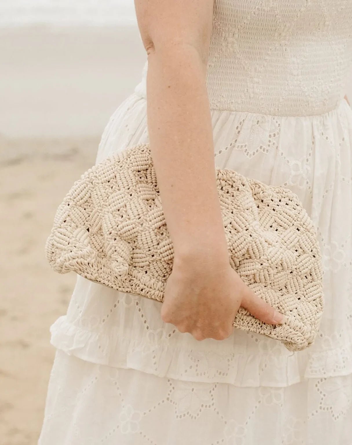 Cleobella Cleobella Aleza Macrame Clutch Endless Waves