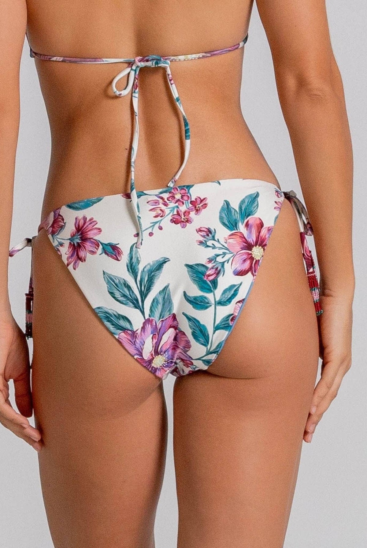 Costa Linda Bloomberry Luxe Reversible Tie Side Bikini Bottom