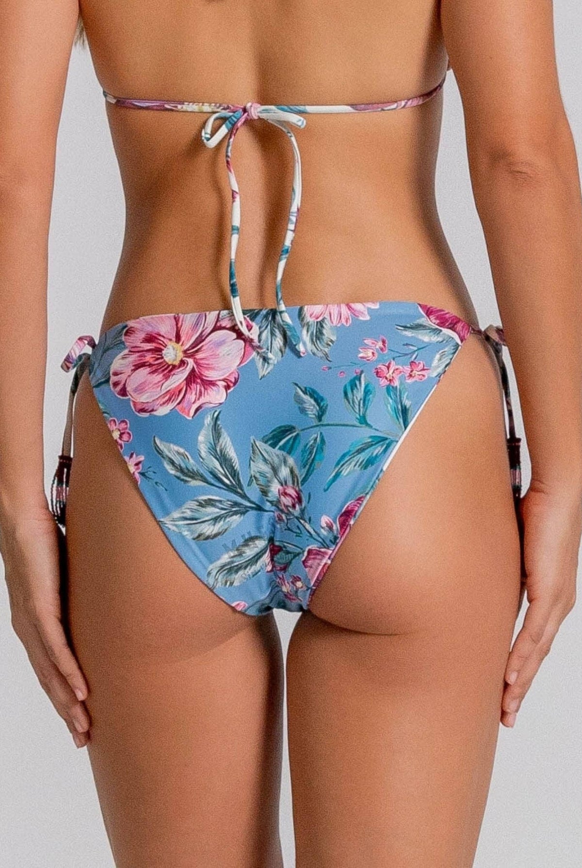 Costa Linda Bloomberry Luxe Reversible Tie Side Bikini Bottom