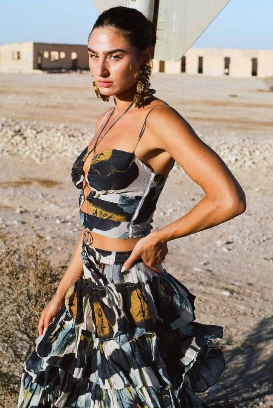 Desert Queen Desert Queen Cotton Silk Isabella Top Endless Waves