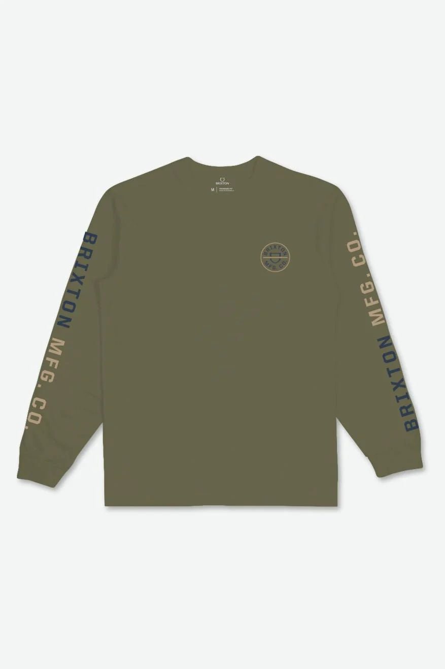 Brixton Brixton Crest Long Sleeve Tee - Final Sale Endless Waves