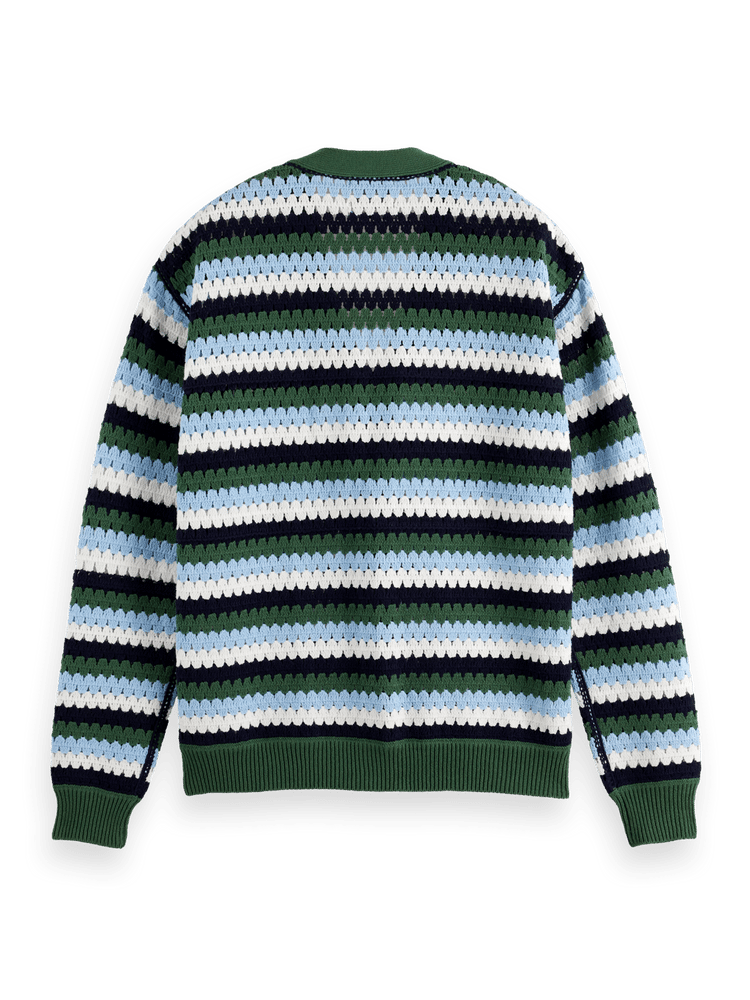 Scotch & Soda Scotch & Soda Crochet Drop Shoulder Cardigano Endless Waves