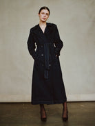 Denim Trench Coat - Endless Waves