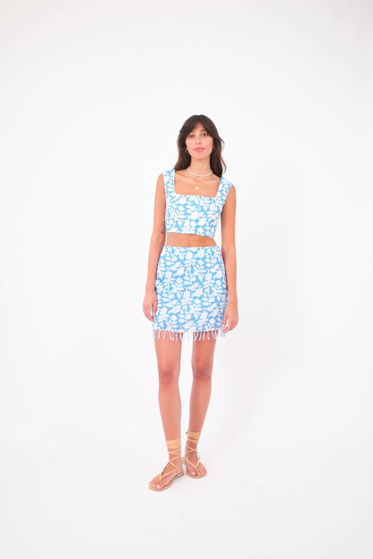 Desert Queen Fiona Fringe Mini Skirt - Endless Waves