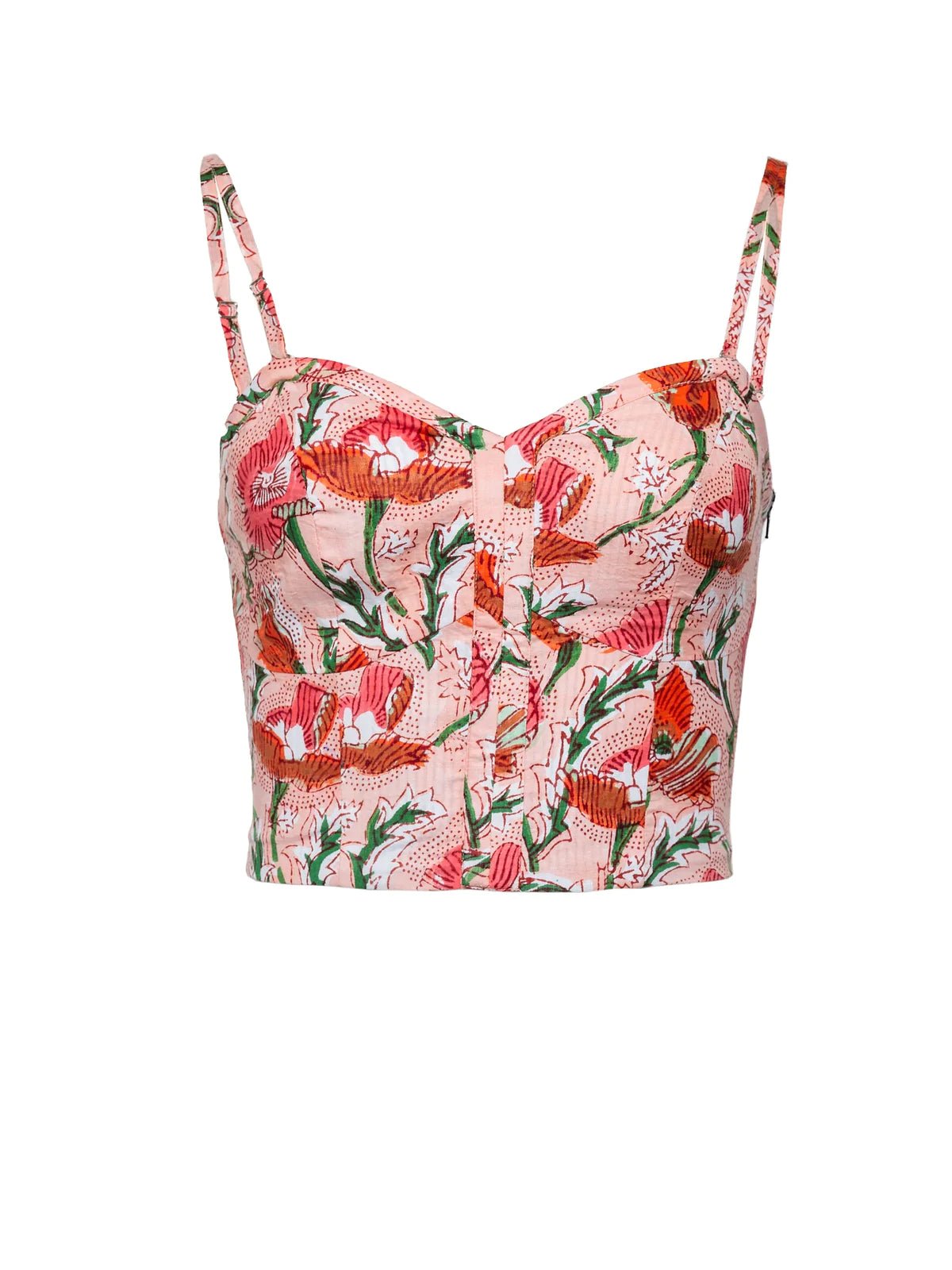 Desert Queen Marilyn Bustier in Rich Poppy - Endless Waves