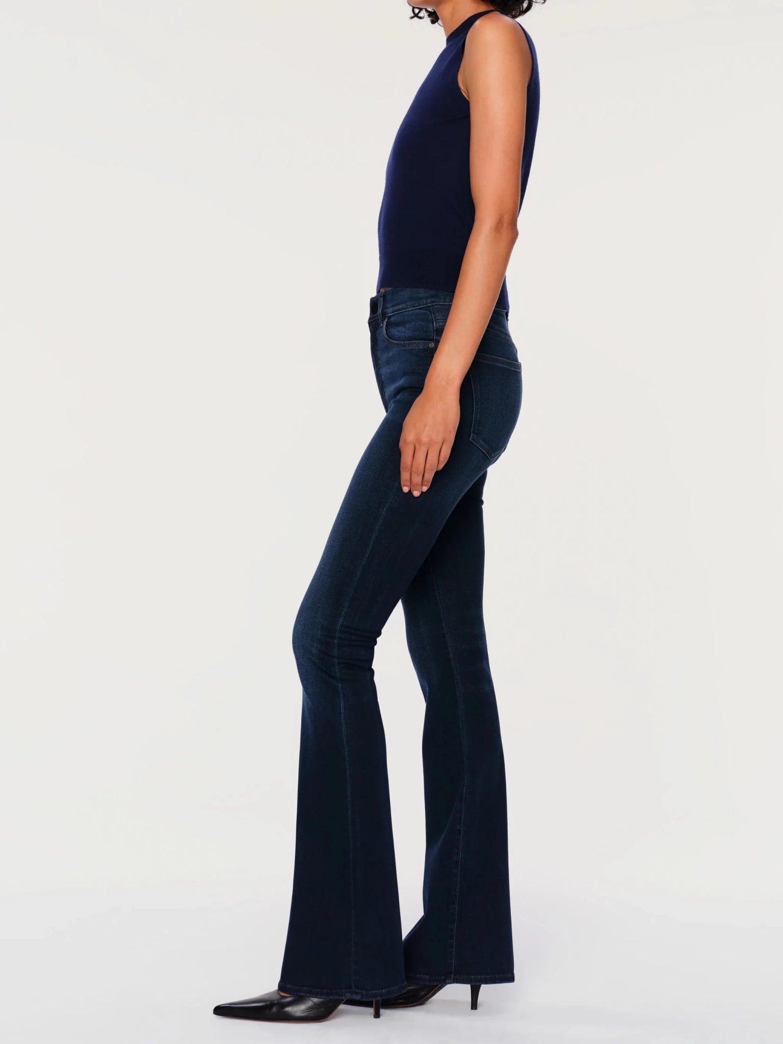 DL1961 Bridget Boot High Rise Instasculpt Jeans - Dark Indigo