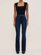 DL1961 Square Neck Top Instasculpt™ Rib - Endless Waves