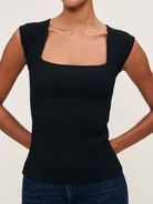 DL1961 Square Neck Top Instasculpt™ Rib - Endless Waves
