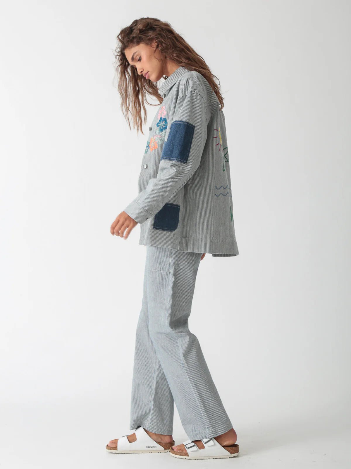 Electric & Rose Embroidered Chore Jacket - Endless Waves