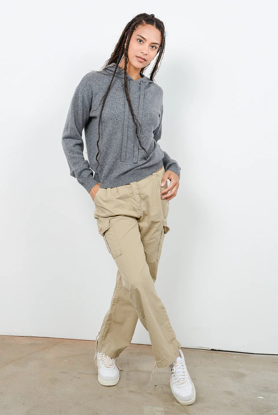 Elina Cashmere Hoodie - Endless Waves