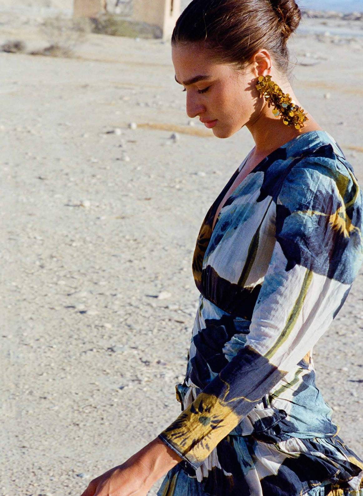 Evie Ruffle Mini Dress - Endless Waves