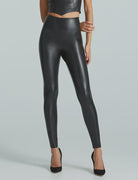 Faux Leather Leggings - Endless Waves