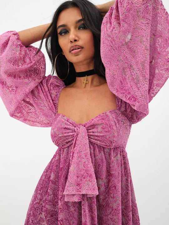 For Love & Lemons For Love & Lemons Francesca Mini Dress Endless Waves