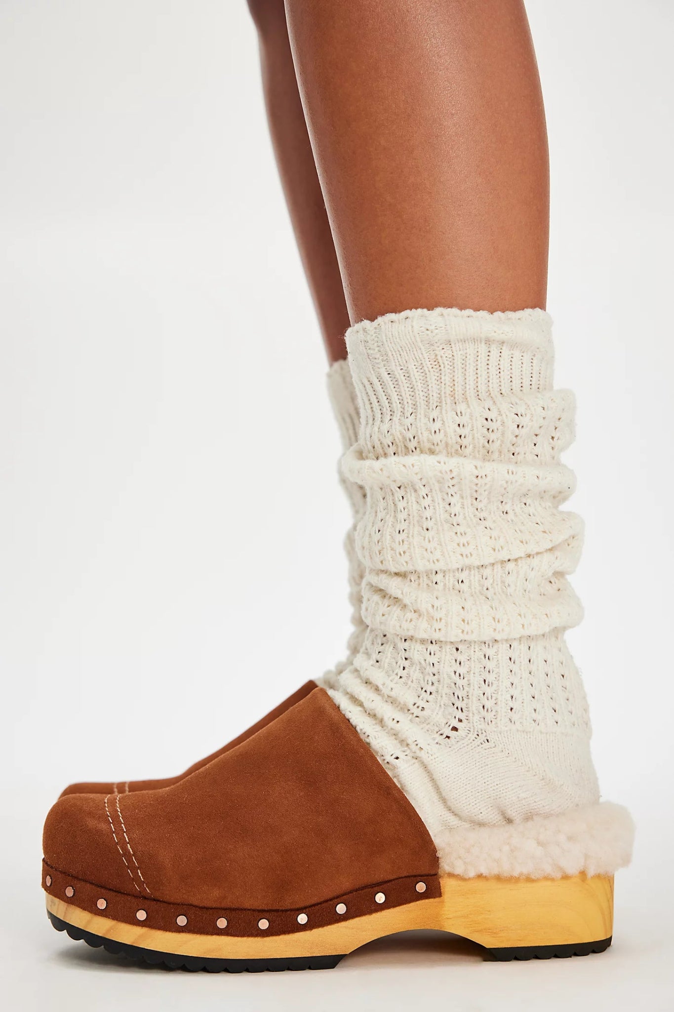 Free People Free People Oak Cozy Clog Mules Endless Waves