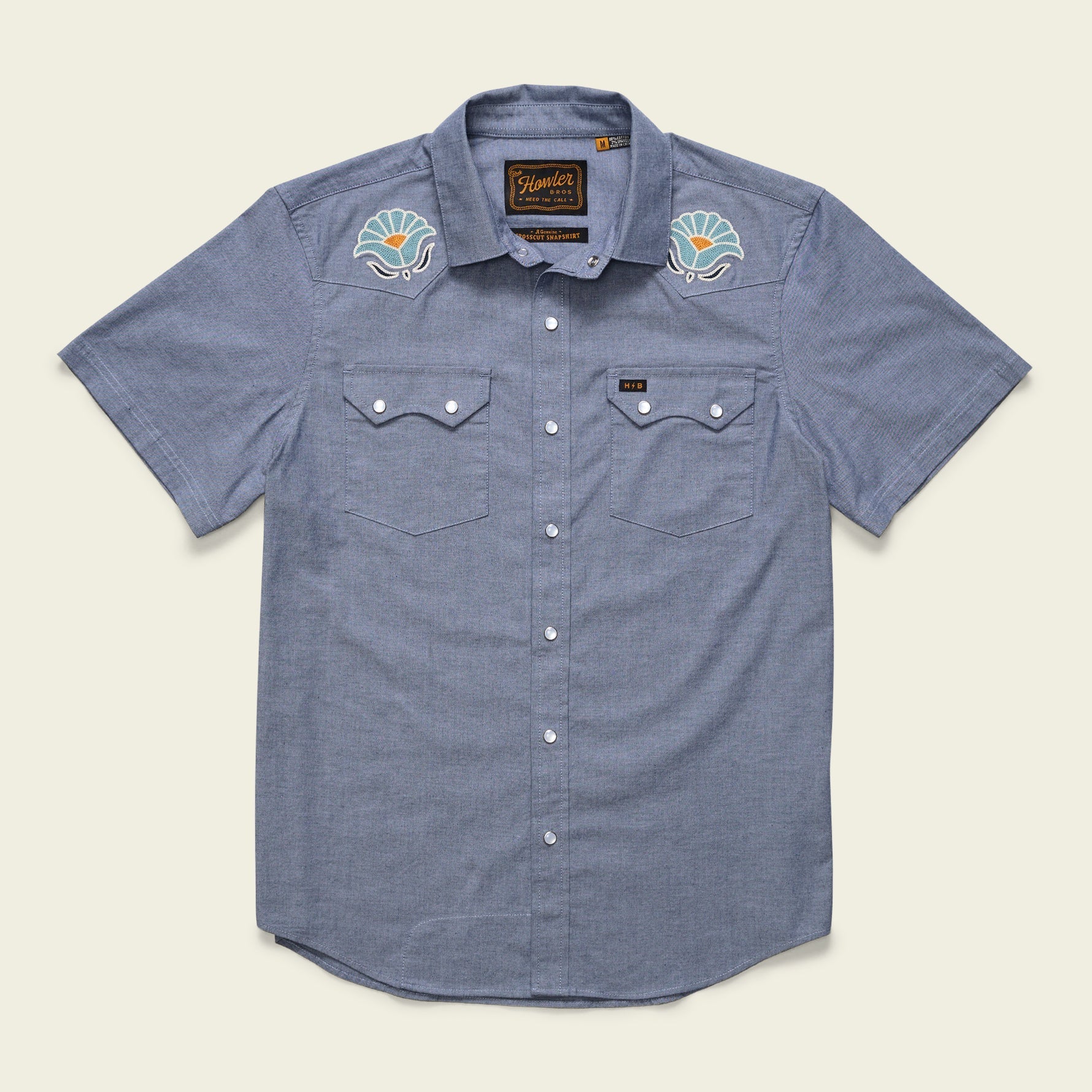 Howler Bros Crosscut Deluxe Snapshirt - Endless Waves