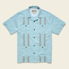 Howler Bros Guayabera Shirt in Nile Blue - Endless Waves