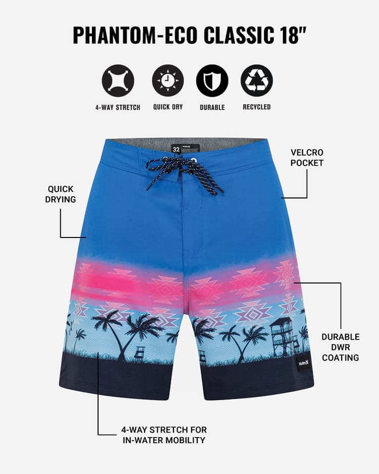 Hurley Phantom - Eco Classic Boardshort 18" - Endless Waves