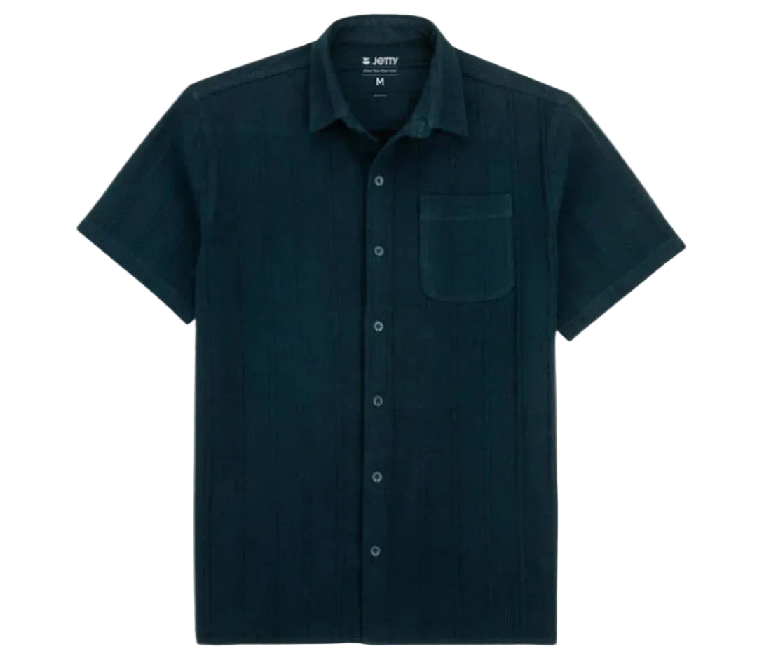 Navy Jetty Men's Breeze Jacquard Shirt