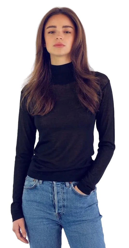 Kathryn McCarron 100% Paper Thin Cashmere Turtleneck available at Endless Waves