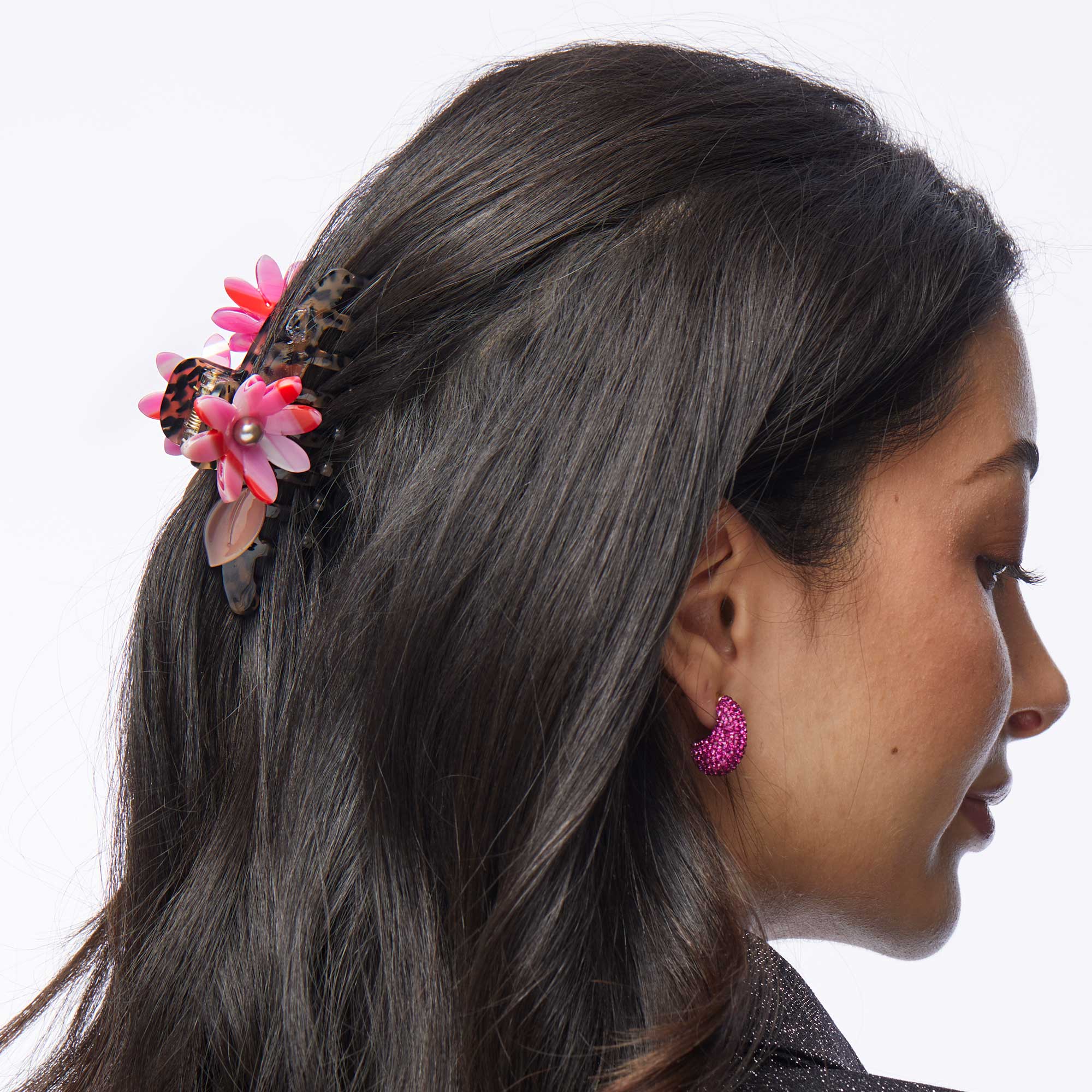 Lele Sadoughi Lele Sadoughi Cheetah Petunia Claw Clip Endless Waves