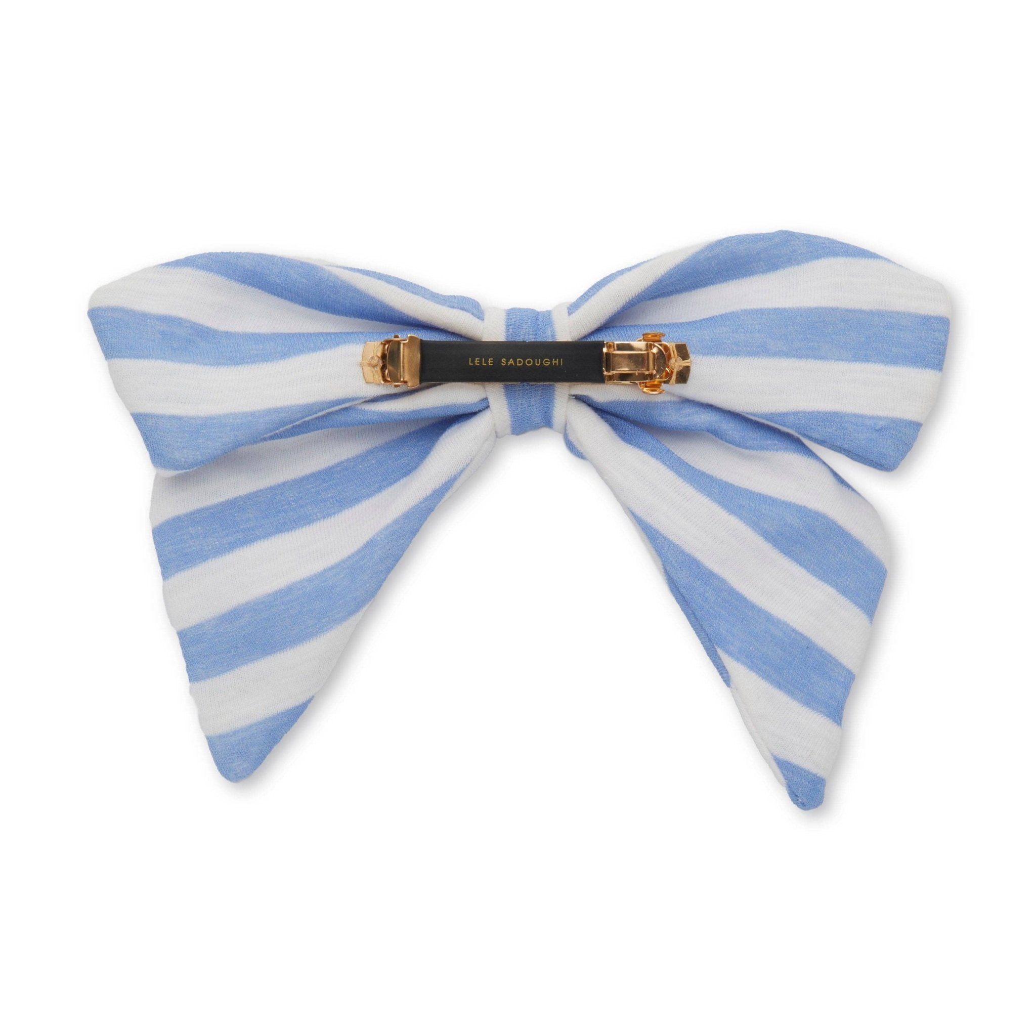 Lele Sadoughi Lele Sadoughi Libby Linen Gauze Bow Barette Endless Waves