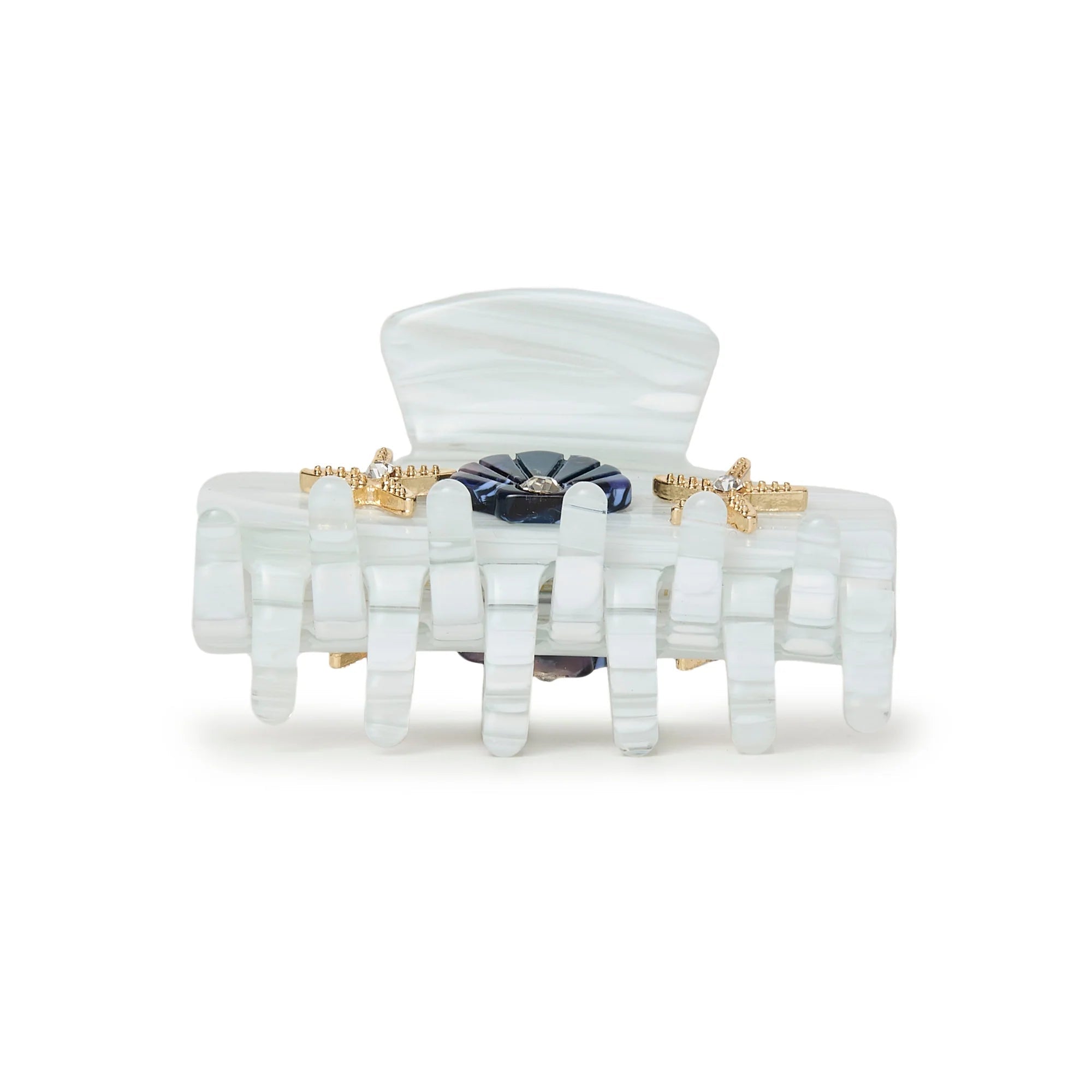 Lele Sadoughi Marble Mini Seashell Claw Clip