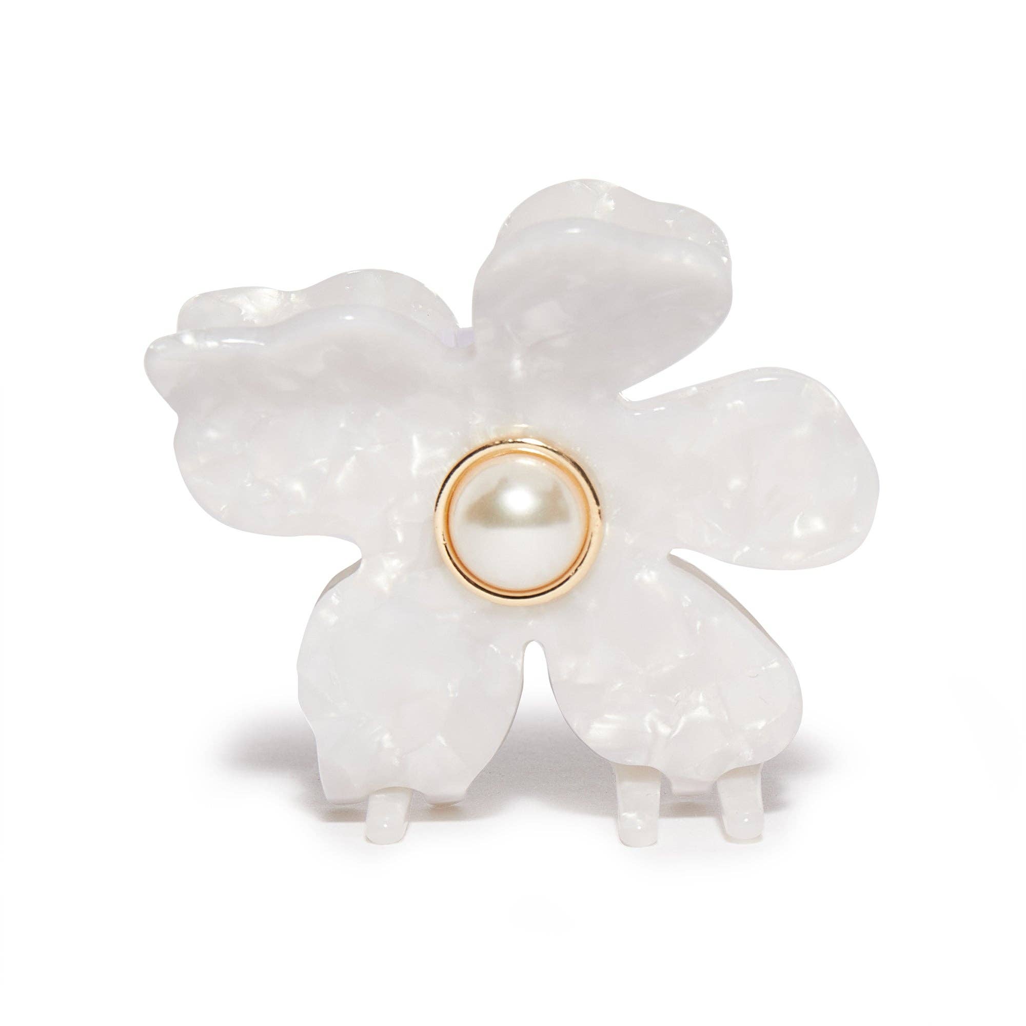 Lele Sadoughi Lele Sadoughi Mother of Pearl Lily Claw Clip Endless Waves