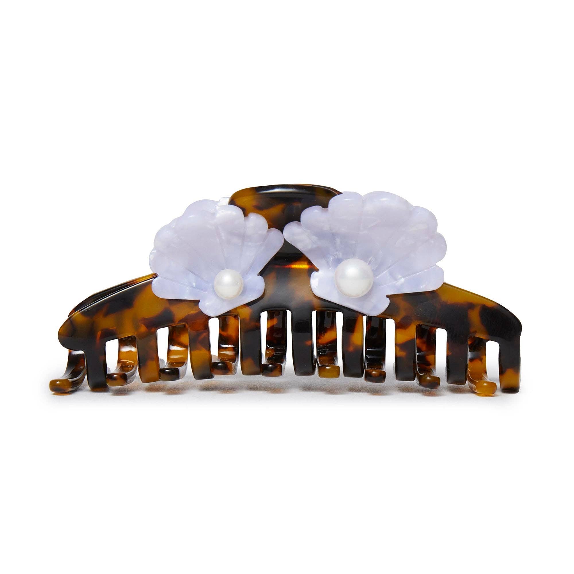 Lele Sadoughi Lele Sadoughi Tortoise Pearl Shell Claw Clip Endless Waves