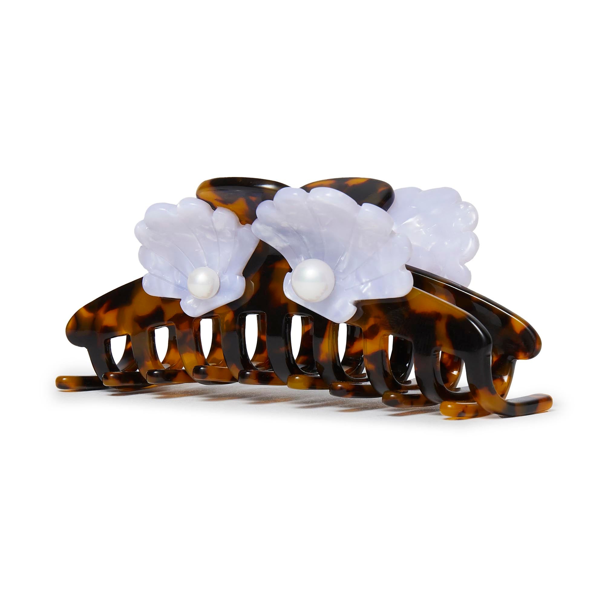 Lele Sadoughi Lele Sadoughi Tortoise Pearl Shell Claw Clip Endless Waves