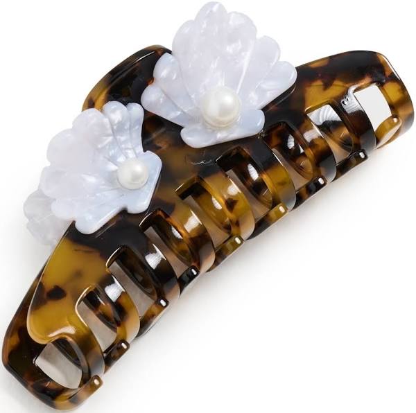 Lele Sadoughi Lele Sadoughi Tortoise Pearl Shell Claw Clip Endless Waves