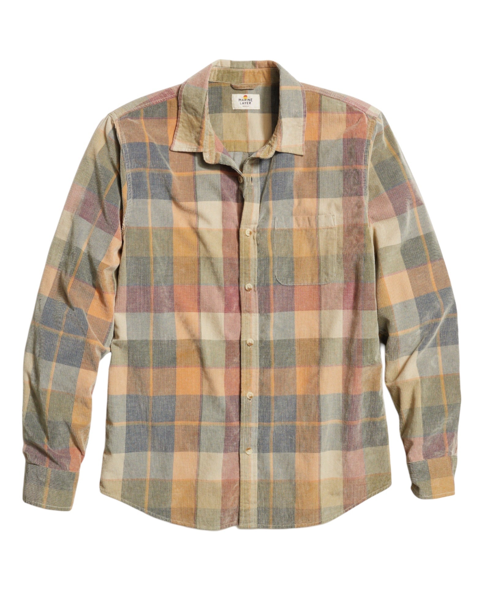 Marine Layer Marine Layer Lightweight Cord Shirt Endless Waves