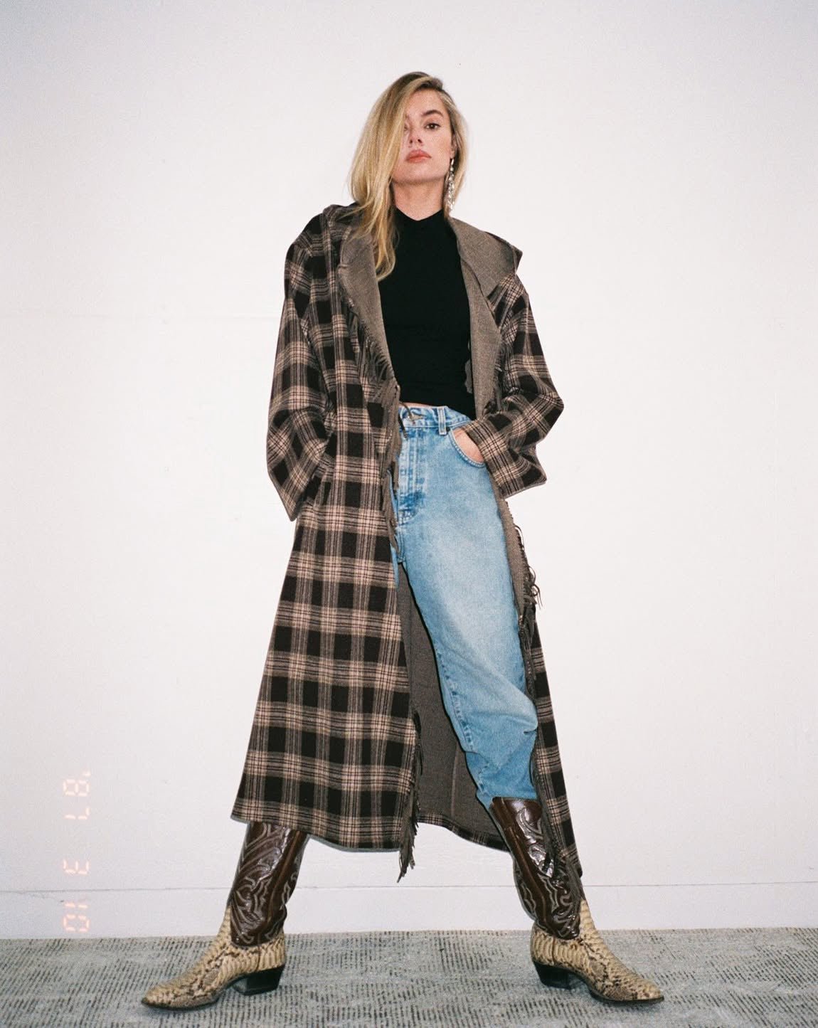 LNA LNA Dutton Plaid Coat Endless Waves