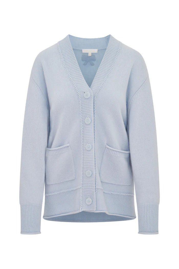 LoveShackFancy Applene Cashmere Cardigan - Endless Waves