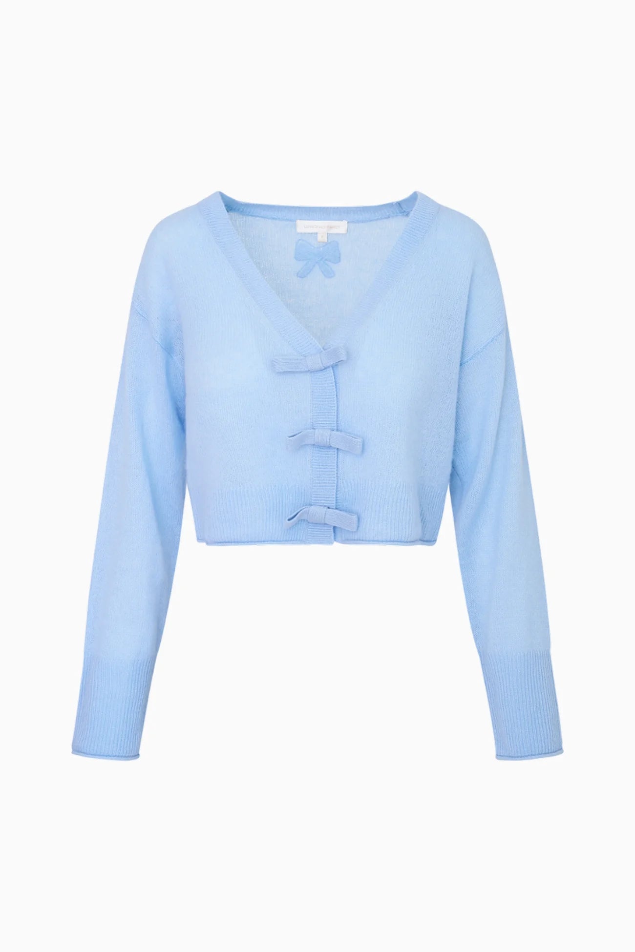 LoveShackFancy Luisella Lightweight Cashmere Cardigan - Endless Waves